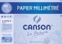 CANSON papier millimétré, format A4, 90 g/m2,