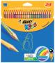 BIC KIDS crayons couleur Tropicolors, étui de 24 en carton,