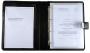 Alassio Porte document, format A4, simili cuir, noir