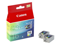 Encre originale pour Canon Selphy DS700/DS810, tricolore (BCI-16C/9818A002)