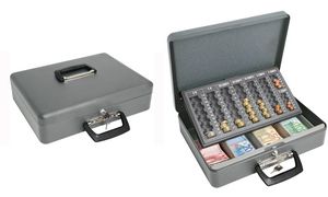 Maul Caisse à monnaie avec trieur pièces Euro XL Noir