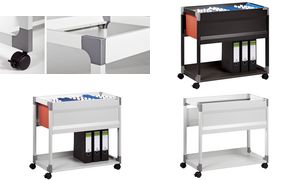 DURABLE chariot pr dossiers suspendus SYSTEM File Trolley,