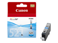 Encre originale pour Canon PIXMA iP4600, cyan (2934B001/CLI-521C)