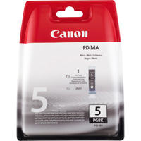 Encre originale pour Canon Pixma IP4200, noir pigmenté (PGI-5BK/0628B001)