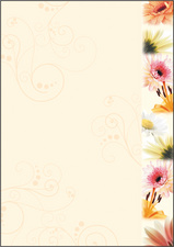 Sigel Papier à lettre A4 motifs fleurs "Flowerstyle"