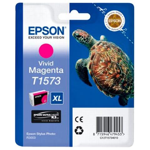 Encre originale pour EPSON Stylus Photo R3000, magenta (C13T15734010)