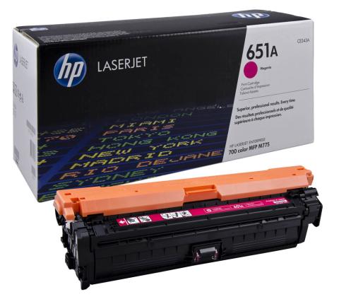 toner original pour HP pour LaserJet Enterprise 700 color magenta (CE343A)