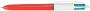 BIC stylo à  bille rétractable 4 couleurs,largeur du tracé: F