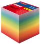 herlitz bloc-notes cube, 90 x 90 mm, coloré, 80 g/m2