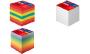 herlitz bloc-notes cube, 90 x 90 mm, coloré, 80 g/m2
