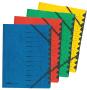 herlitz trieur easyorga, A4, carton, 12 compartiments, bleu