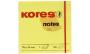 Kores Notes autocollantes jaune, 76 x 76 mm, vierge, jaune