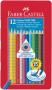 FABER-CASTELL crayons de couleur COLOUR GRIP 2001, étui en