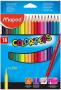 Maped crayons couleur COLOR'PEPS, triangulaire, étui de 6 en