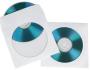 hama pochettes papier CD/DVD, avec fenêtre, blanches,