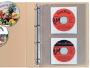 HERMA pochette CD/DVD pour 2 CD, A4, PP, transparent,