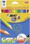 BIC KIDS crayons de couleur Evolution, étui en carton de 18