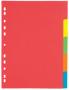 PAGNA Intercalaire carton, A4, 12 touches, 6 couleurs