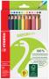 STABILO Crayons de couleur GREENtrio, épais, étui de 12 en