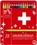 CARAN D'ACHE Crayons de couleur Swisscolor, étui métal de 40
